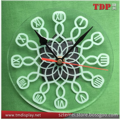 decorative factory Custom Clear Acrylic Wall Clock